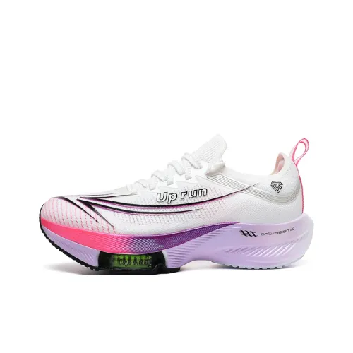 Up Run Extraordinary Arrow MAX Беговые кроссовки Низкий топ Белый Фиолетовый Розовый Унисекс