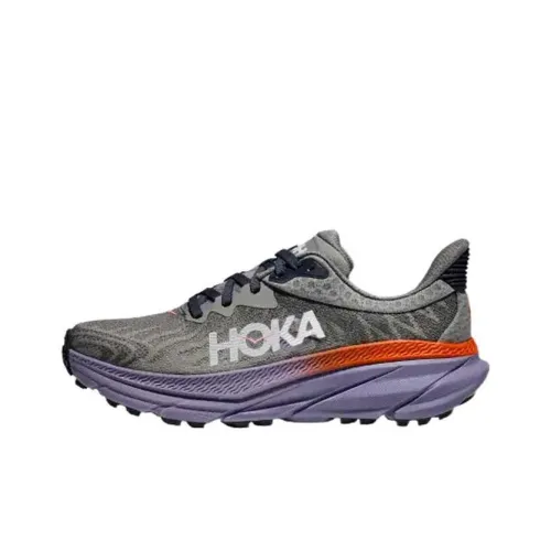 HOKA ONE ONE CHALLENGER 7 Устойчивые к истиранию Низкие Кроссовки для бега по пересеченной местности Бег Марафон Кроссовки Женские Серые