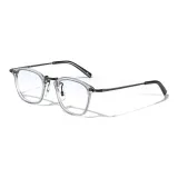 Прозрачный Серый Черный Рамка - Плоская подошва Свет Анти-Синий Свет Линза [Без Степени]