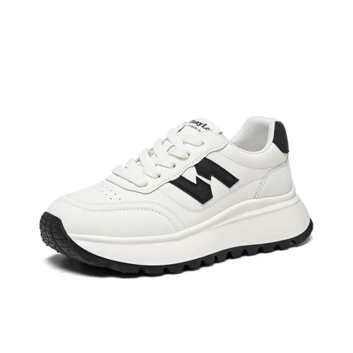 Golden Silk Rabbit Амортизация Низ Резистентный Высота Увеличивающий Низкий Топ Толстая Подошва Кроссовки Женские