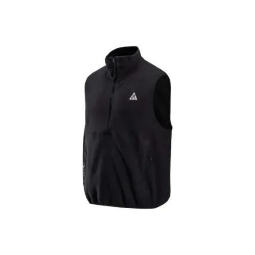 Nike SS25 Жилет Мужской Черный Угольно-черный Гора Белый