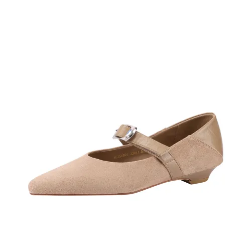 Mulinsen Грубый каблук Мэри Джейн Женские туфли