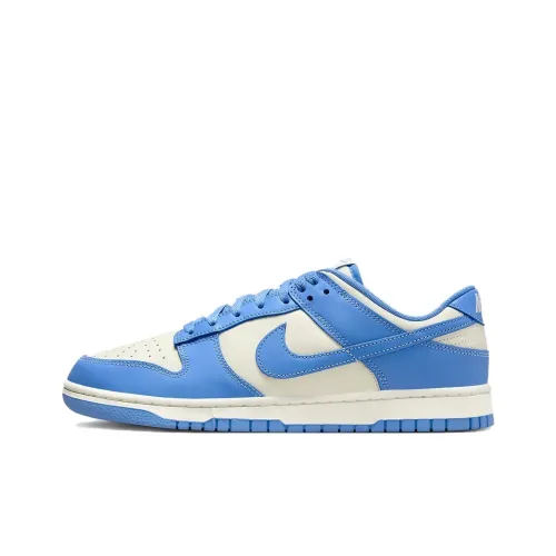 NIKE Dunk Кроссовки для скейтбординга Низкие Белые и синие Унисекс