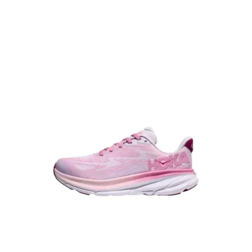 HOKA ONE ONE Clifton 9 Детская беговая обувь Низкий топ Розовый Kids