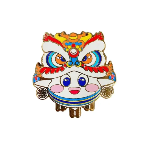 ZHONGGUONANFANGHANGKONG Танец льва Маленький Жемчужный Металл Магнитные магниты аниме-тематики