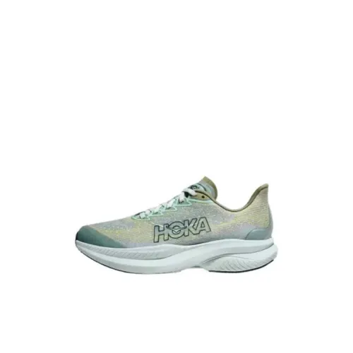 HOKA ONE ONE MACH 6 Детская беговая обувь Низкий топ Желтый Зеленый Kids