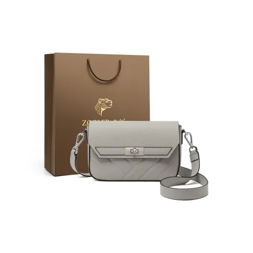 ZOOLER Сумка через плечо из натуральной коровьей кожи женская черная серая