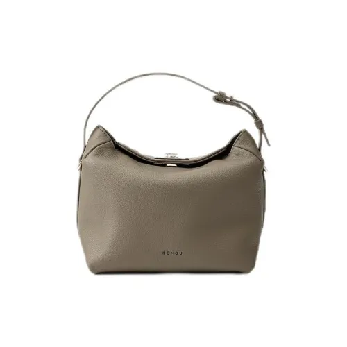 HONGU Сумка через плечо из коровьей кожи с синтетической кожей сумка на одно плечо стандартная женская слоновая серый экрю