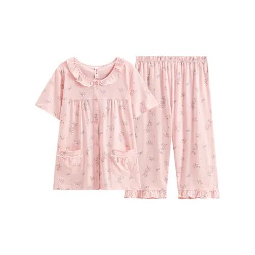 FENTENG Пижамный комплект женский розовый креветочный