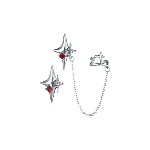 MISS XIA JWY Серьги-гвоздики из серебра 925 пробы унисекс