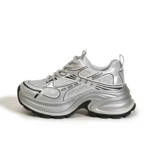 Milan Love Song Устойчивый к истиранию Легкий Увеличивающий Высоту Низкий Топ Кроссовки с Толстой Подошвой Женские