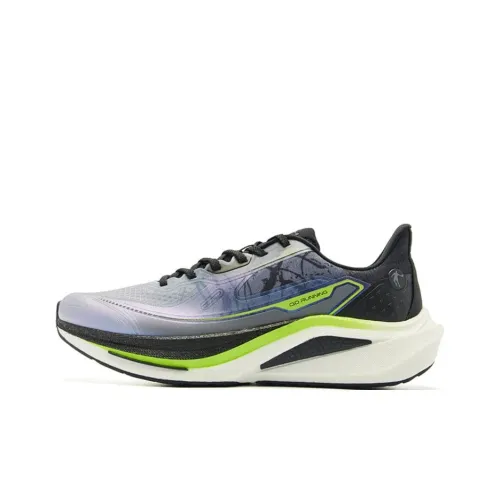 QIAODAN Boundaryless 7,0 Амортизация Противоскользящий Низкий Отскок Низкий Топ Повседневные Беговые Кроссовки Мужские Серый Черный