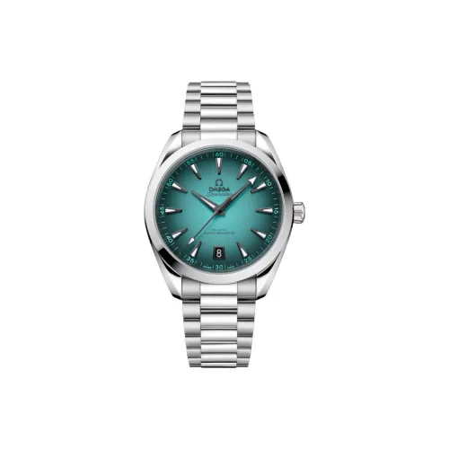 OMEGA Автоматический Механический Часы Мужские AQUA TERRA 150 метров 41 мм Зеленые