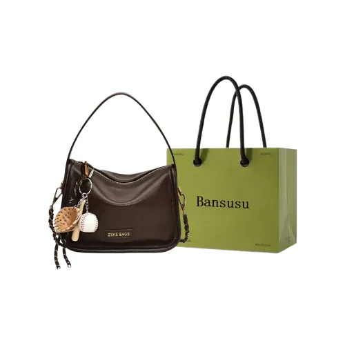 Bansusu Портативные Сумки через плечо Сумка на плечо ПУ (полиуретан) Стандартная Женская Кофейная Белая Коричневая Черная