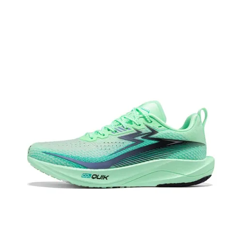 361° Противоскользящий Устойчивый к истиранию Устойчивый к отскоку Низкий топ Повседневные Беговые кроссовки Мужские Зеленые