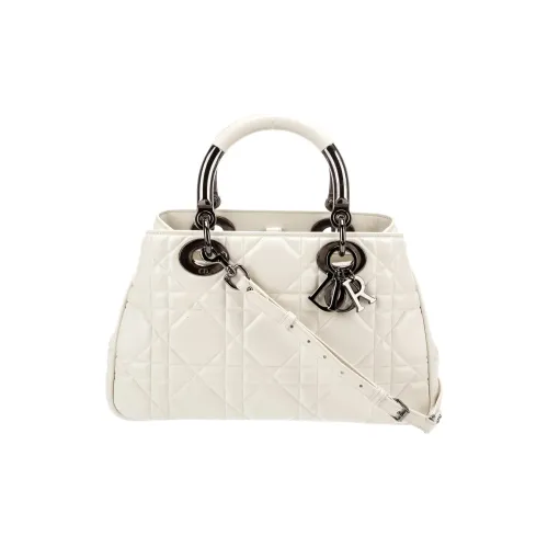 DIOR Lady Dior Телячья кожа Сумка Lady Dior Сумка через плечо Сумка Маленькая Women's White