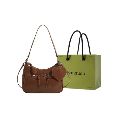 Bansusu ПУ (полиуретан) Сумка на плечо Портативная Сумка через плечо Женская Коричневый Экрю Кофейный Красный Черный