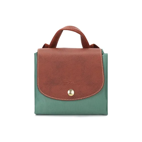 LONGCHAMP Le Pliage Холст Рюкзак Средний Женский Шалфей Зеленый
