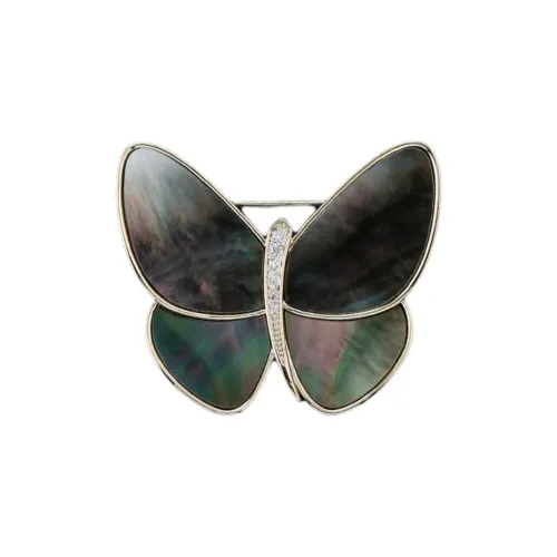 Фиолетовый сплав, женские броши