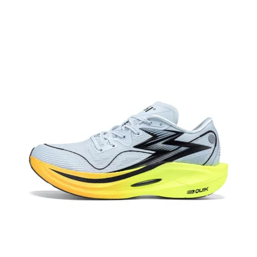 361° Устойчивый к истиранию Отскок Поддержка Низкий Верх Повседневный Спринт Беговые кроссовки Мужской Серый Желтый Черный