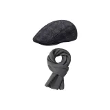 Cyan Cell Set [Шляпа + Серый Шарф]