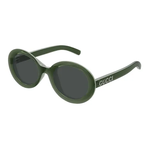 GUCCI Пластик OVAL SUNGLASSES Женские Зеленый