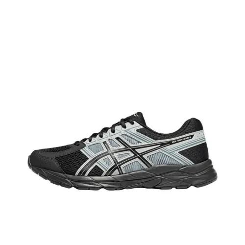 ASICS Гель Contend 4 Беговые кроссовки Низкий Топ Черный Серый Цвет Мужской