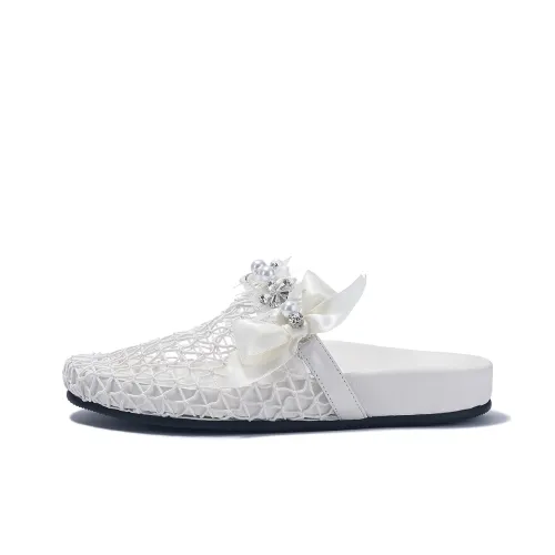 BELLALILY Резиновая подошва ткань вязаные тапочки устойчивые к истиранию домашние тапочки женские