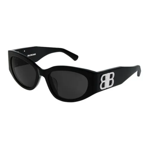 Balenciaga Ацетат Стразы Нерегулярная форма Солнцезащитные очки Женские Черный