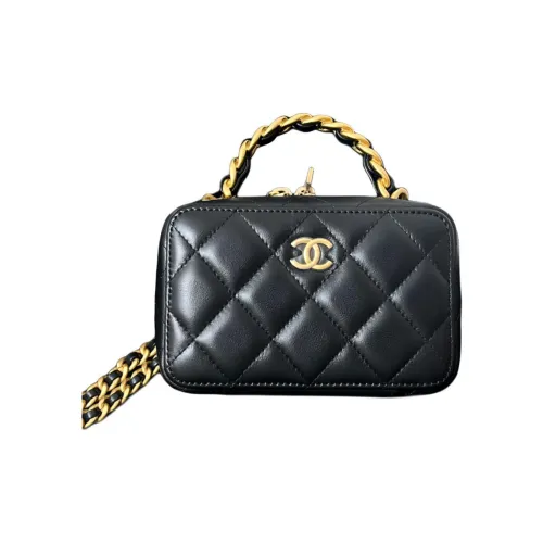 CHANEL Овчина Camera Сумка Косметичка Сумка Сумка через плечо Сумка через плечо Женская Черная