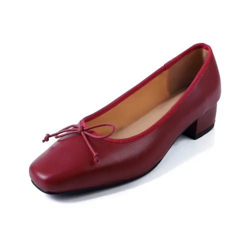 Rongcheng shoe king Женские повседневные туфли Бургундский Женские
