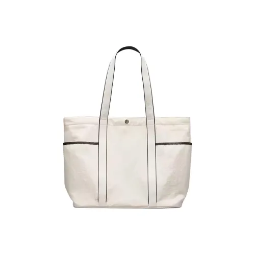 lululemon Нейлоновая сумка-тоут сумка для покупок сумка через плечо унисекс белый