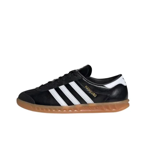 Adidas Originals Hamburg Slip-resistant Abrasion-resistant Low Top Скейтборд Кроссовки Женские Черные