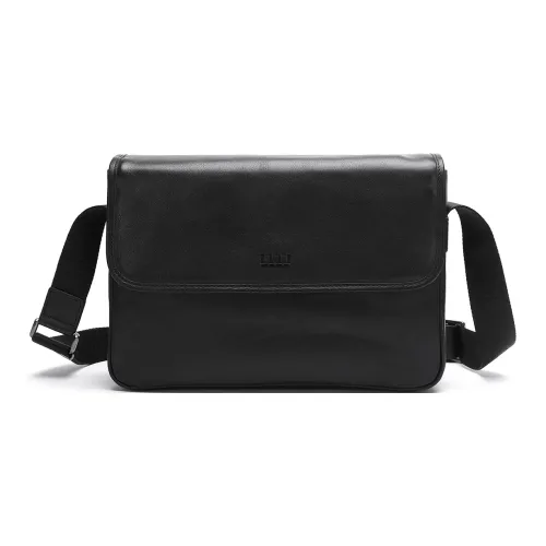 ELLE HOMME Сумка через плечо из коровьей кожи стандартная мужская черная