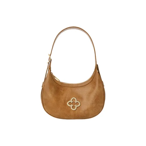 CASSILE Сумка через плечо из коровьей кожи стандартная женская янтарного цвета