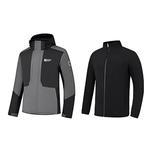 QIAODAN Водонепроницаемый Ветрозащитный And Дышащий Ветровка Мужской Черный Дымчатый чернильный