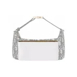 Темно-синий регулируемый плечевой ремень - золотистая пряжка + белая подкладка из бумаги DuPont