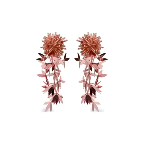 Oscar De La Renta Серьги из стекла женские розовые