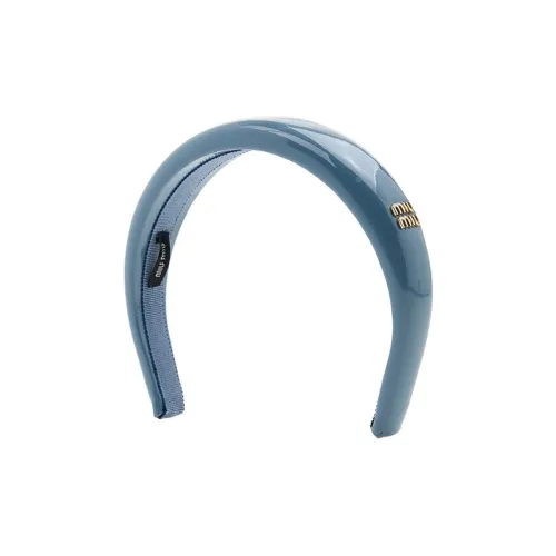 MIU MIU Lambskin Headbands Women's Blue