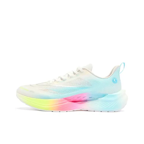 QIAODAN Feiying TEAM3,0 Беговые кроссовки Низкий верх Белый Синий Мужской