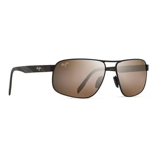Maui Jim Металлический Ацетат Aviator Солнцезащитные очки Мужские Черные