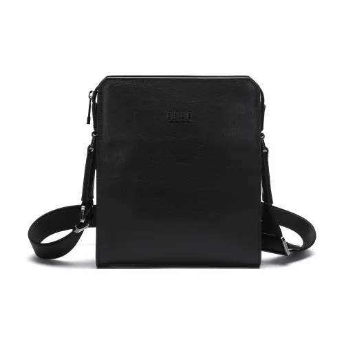 ELLE HOMME Сумка через плечо из коровьей кожи стандартная мужская черная