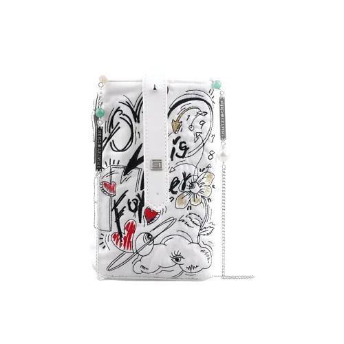 SHIATZY CHEN Сумка через плечо из шелка тутового дерева Мини Унисекс Белый