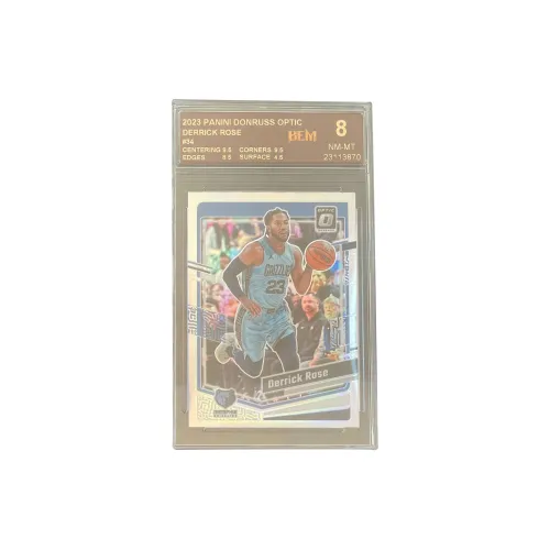 PANINI 2023 24 Optic Дюрекс OP Warriors Будда Клей Томпсон Розовый HYPER Fold BEM 8,5 Очков Сертифицированные Карты 1 Упаковка