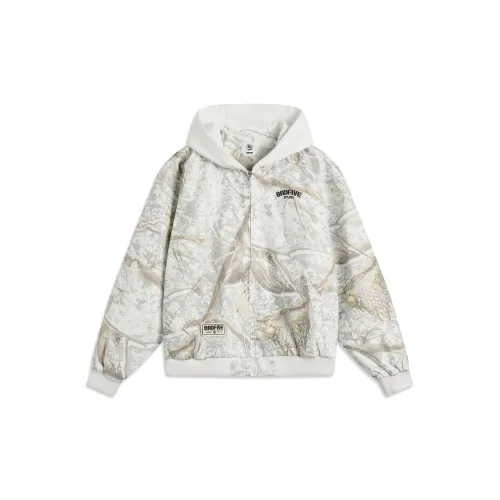 LINING Хлопковый пуховик мужской белый с принтом по всей поверхности