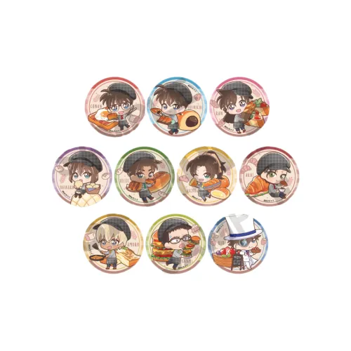 CRUX Detective Conan Case CLOSED BREAD SHOP Коллекция Q Версия Новый Illustrations Значки