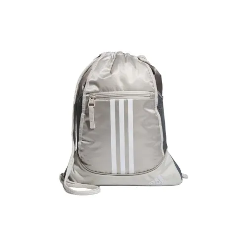 Adidas Polyester Backpack Unisex Beige White Adidas Полиэстер Рюкзак Унисекс Бежевый Белый