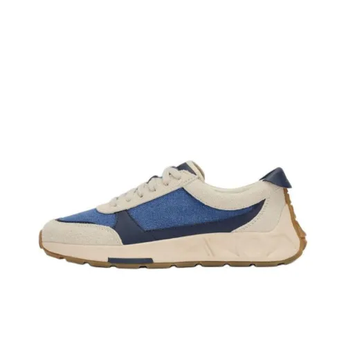 Clarks CraftSpeedJoy Low Топ Casual Женский Бежевый Синий