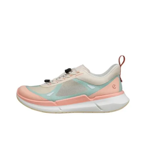 Ecco Biom 2,2 Breathru Low Топ Кэжуал Женские Белый Розовый