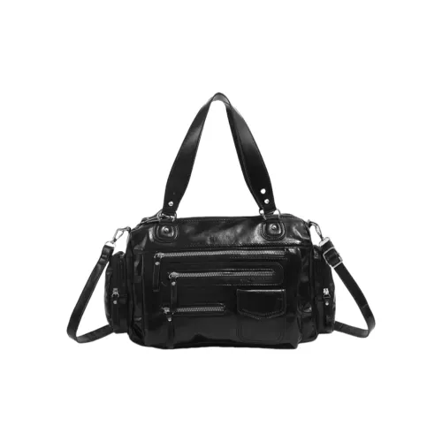 NOMK ПУ (полиуретан) Сумка Сумка через плечо Сумка через плечо Стандартная Женская Черная